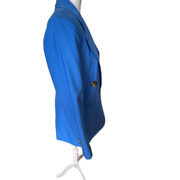 Banana Republic xHARBISON Blue Wool Blazer Size 12 - Picture 4 of 15